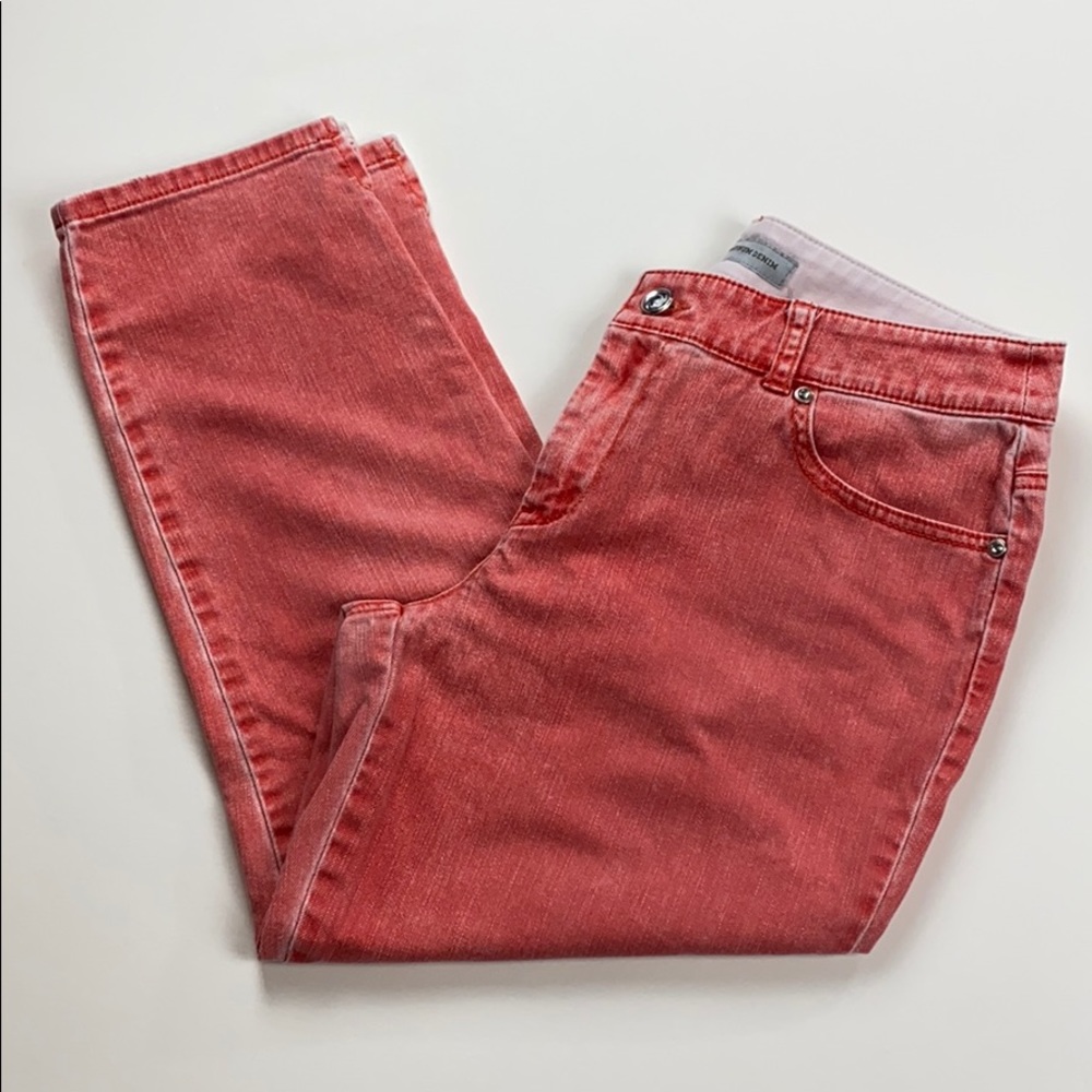 🧡Chicos Platinum Denim Ultimate Fit capris
